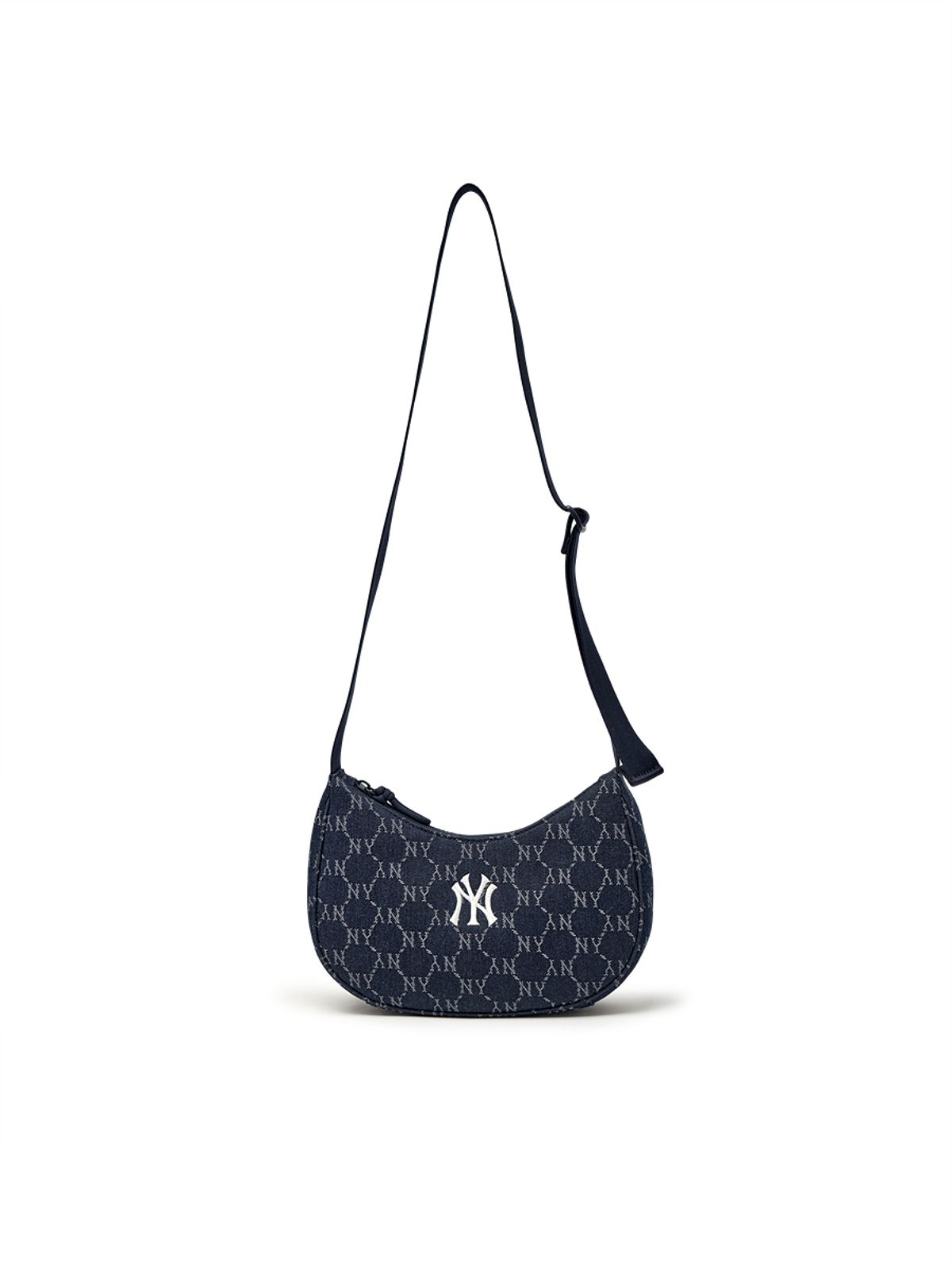엠엘비(MLB) 다이아 모노그램 데님 JQD 호보백 NY (Indigo)