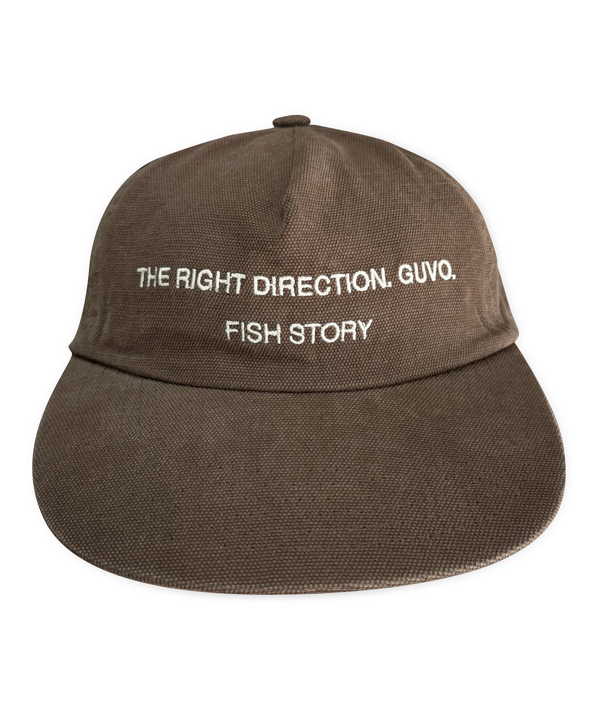 구보(GUVO) Fish story vintage cap, brown