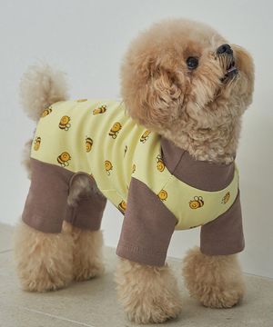 강아지 베베 올인원 옐로우