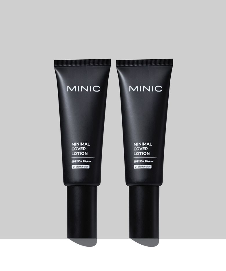 미니멀 커버 로션 40ml(01 라이트베이지/밝은피부) 2개
