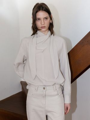 Cross Tie Blouse SW6XB371_5color