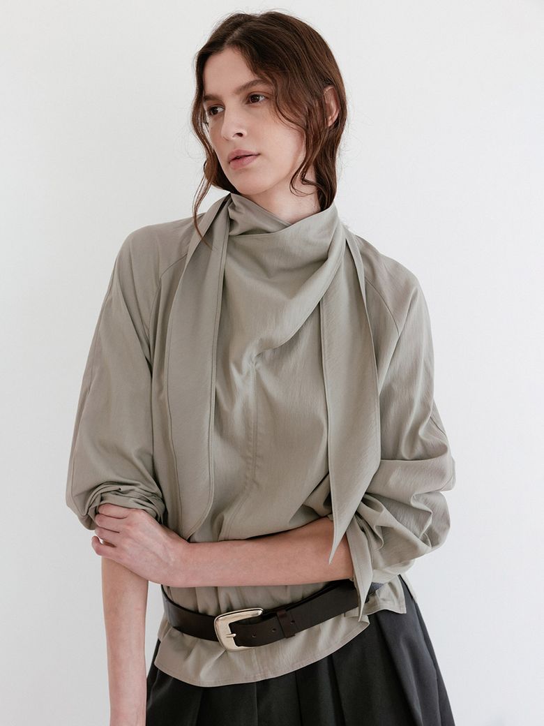 Cross Tie Blouse SW6XB371_5color