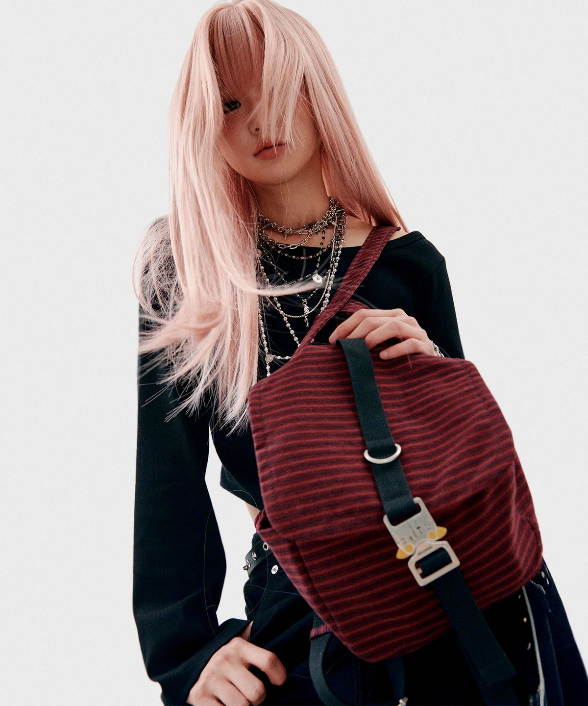 닐링(NILLRING) 5PM30 Backpack Stripe Mini _ Red