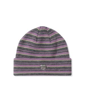 스트라이프 비니_퍼플