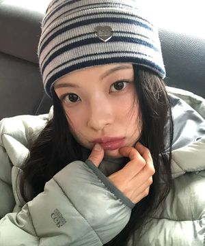 스트라이프 비니_다크네이비