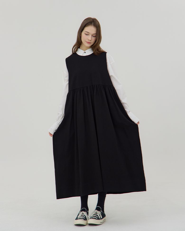 론도 드레스 - 블랙