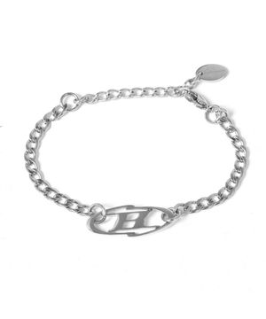 SURGICAL STEEL B LOGO BRACELET [SILVER]