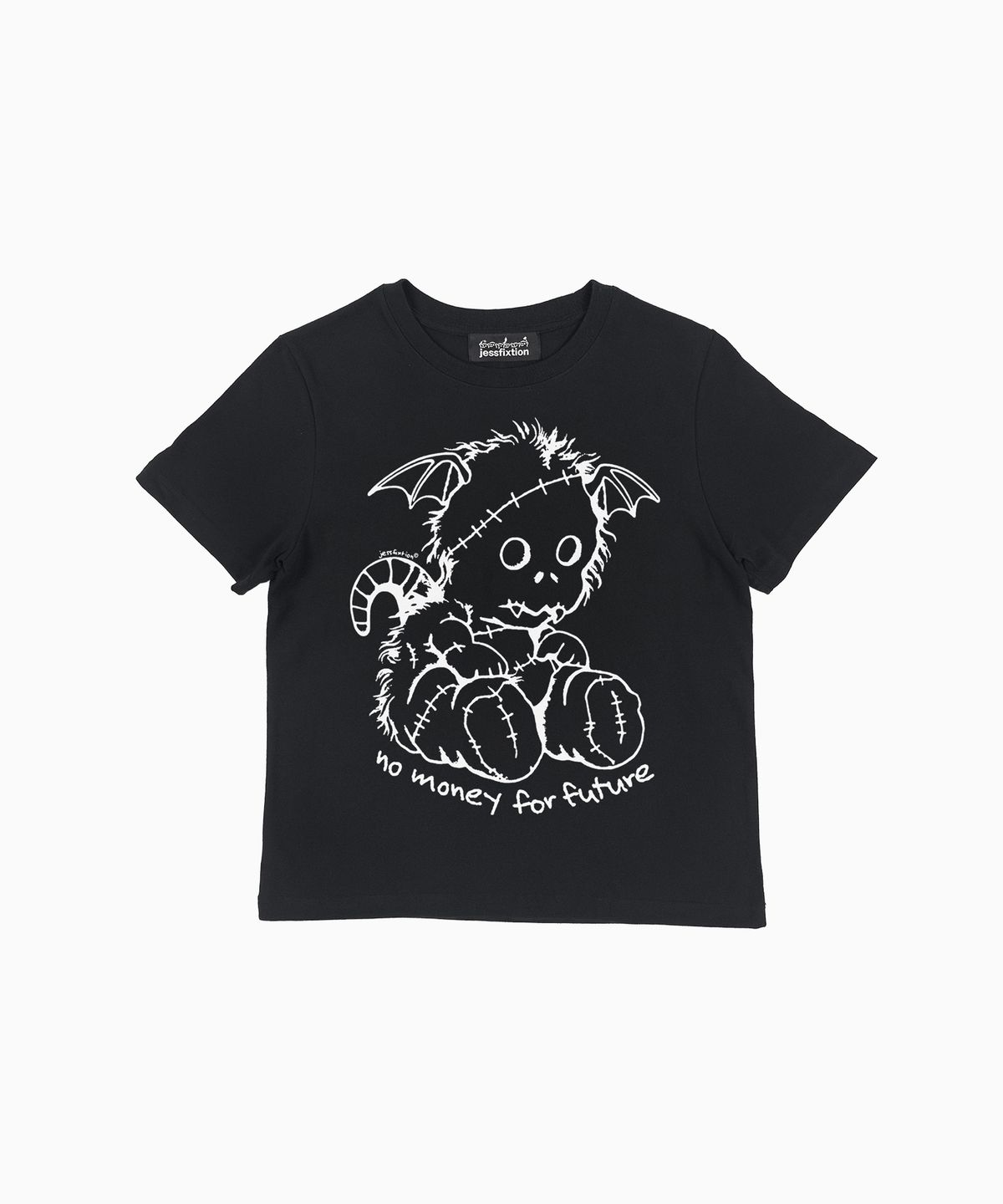 제스픽션(JESSFIXTION) NO MONEY 4 FUTURE MINI TEE (BLACK)