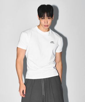 B-SYMBOL LOGO MUSCLE FIT T-SHIRTS [WHITE]