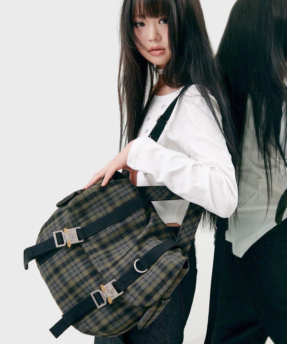 닐링(NILLRING) 5PM30 Backpack Check _ Khaki