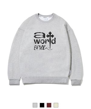 AWA CROSS 오버핏 맨투맨(SAMAWA-0006)