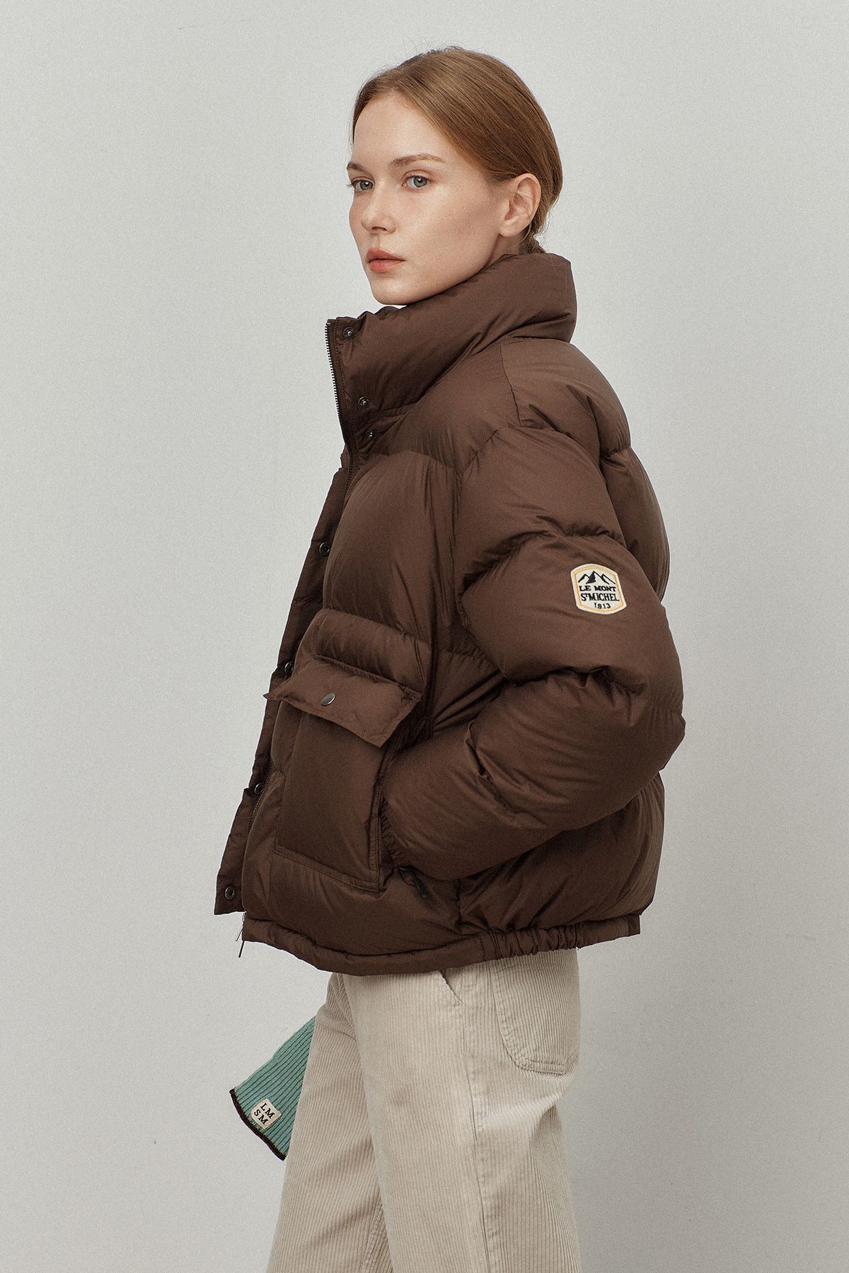 르몽생미셸(LE MONT ST MICHEL) MADRENE - DUCK DOWN JACKET VER.2_Brown