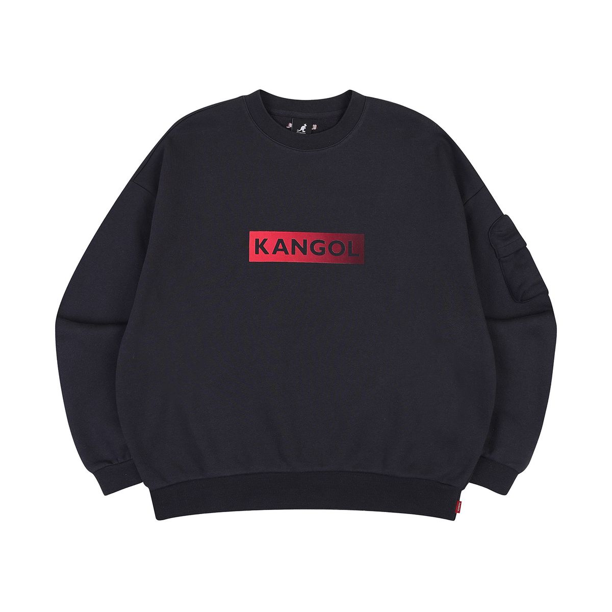 캉골(KANGOL) 그라데이션 로고 스웨트셔츠 1762 차콜