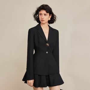 YY_Fall french black jacket