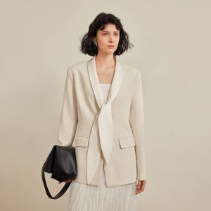 YY_French commuter v-neck blazer