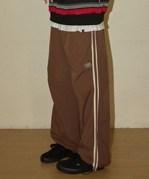 NO.301 사이드 라인 트랙팬츠(브라운)
