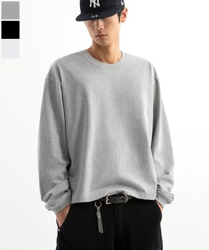 오버핏 시보리 크롭 긴팔티 ( 3Color )