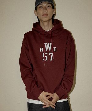 NO.457 카멜 RD 에센셜 후드티셔츠(버건디)