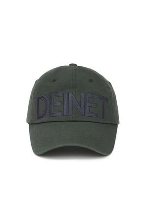 DEINET BIG LOGO CAP IN CHARCOAL