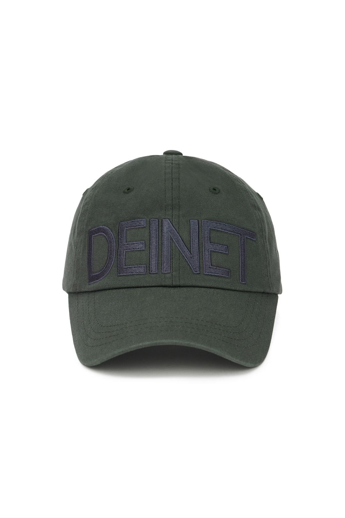 다이닛(DEINET) DEINET BIG LOGO CAP IN CHARCOAL