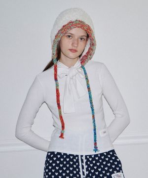 타이 긴팔 티셔츠 (3C) (Ivory)