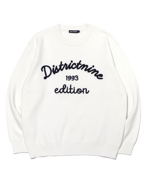 1993 에디션 버드아이 자카드 니트 LP9SU937_WHITE