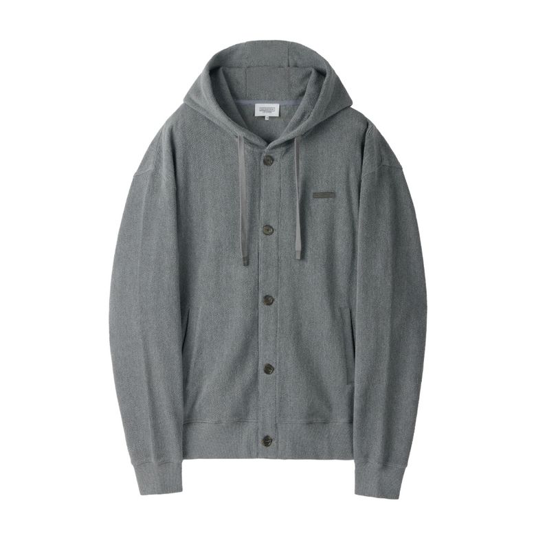 HERRINGBONE HOOD - M/GREY (P254UFT480)