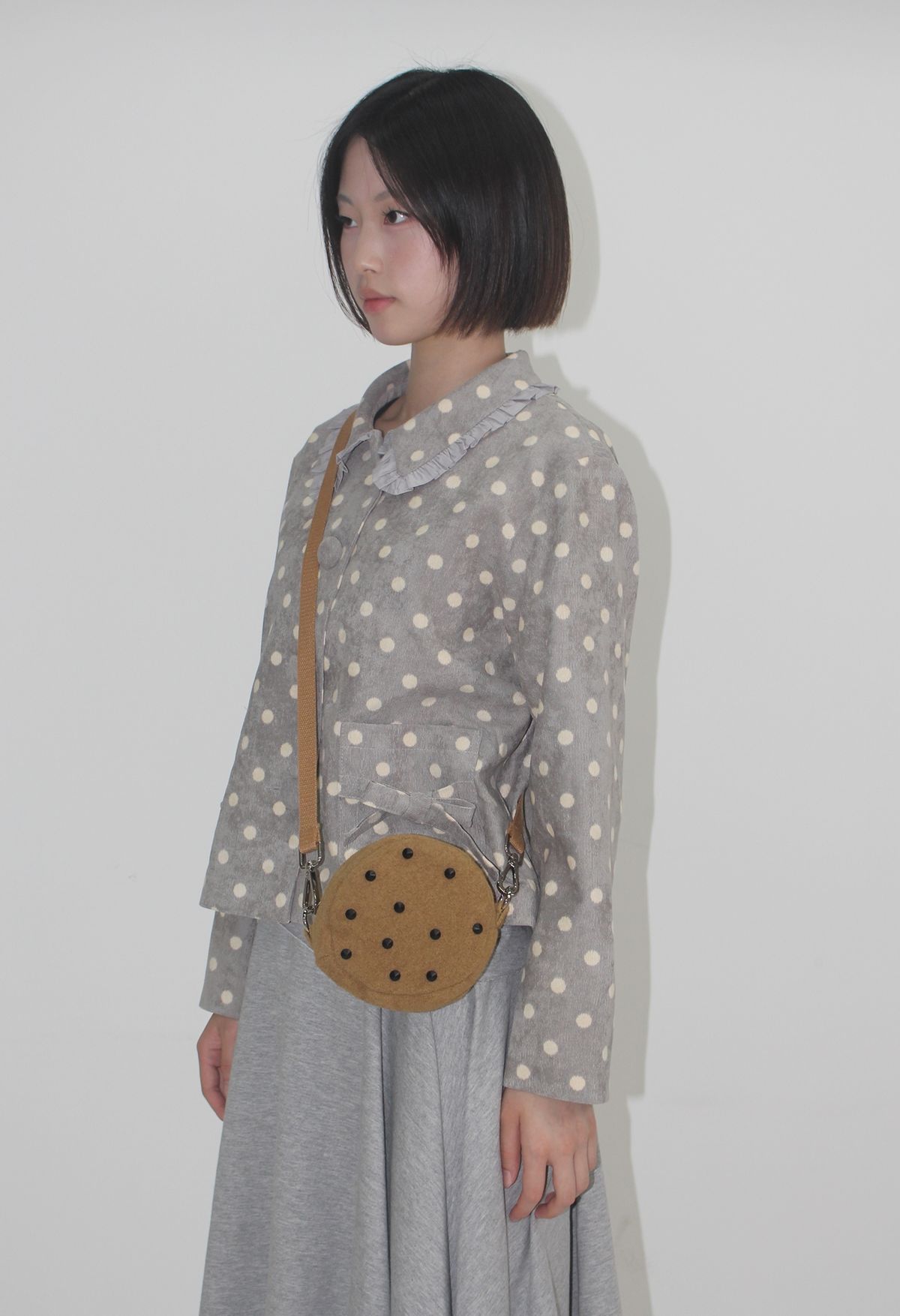 언어더컬러(ANOTHER COLOR) Dot Corduroy Coat