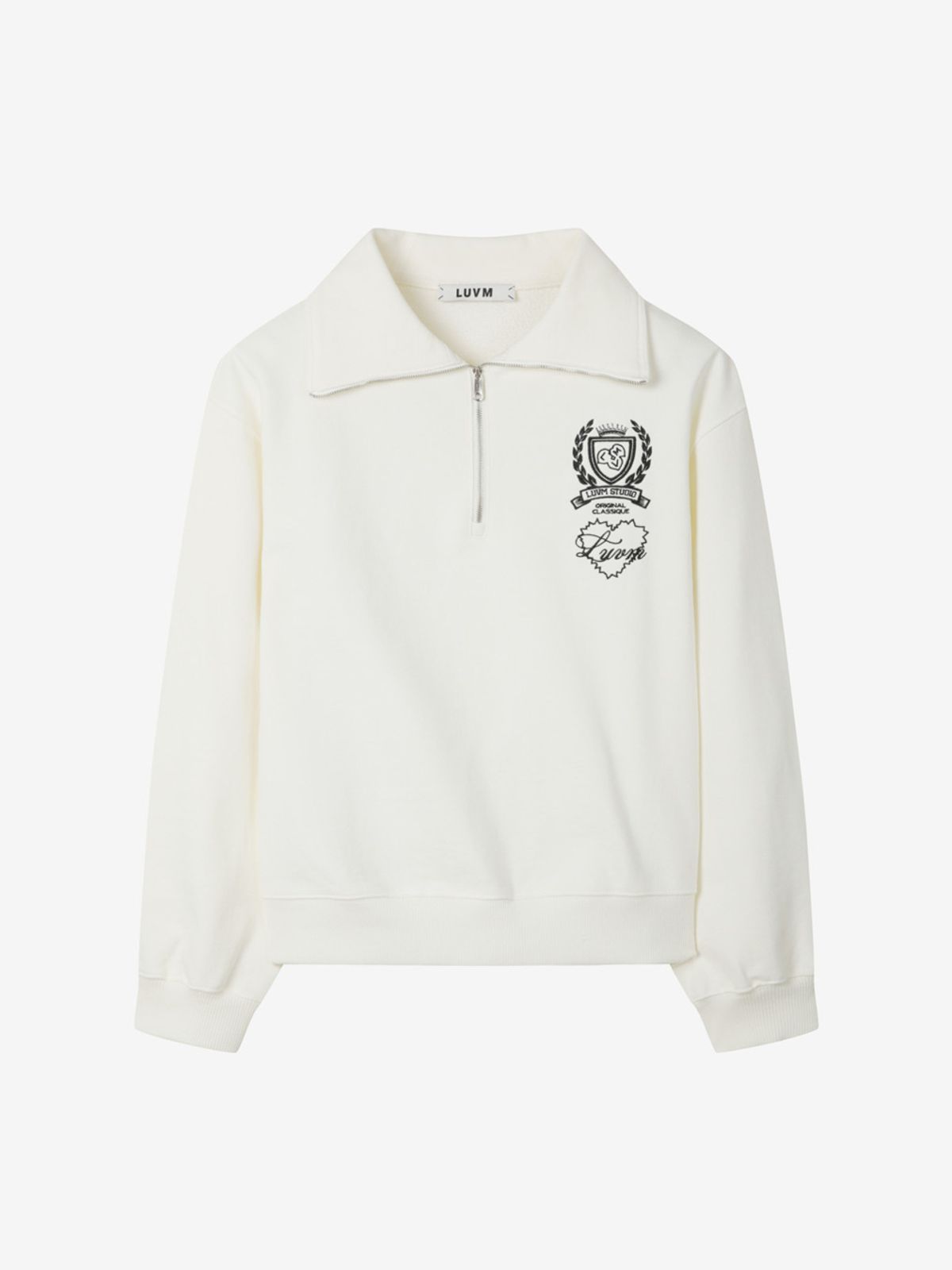 엘유브이엠(LUVM) WIDE CALLOR SWEATSHIRTS_IVORY