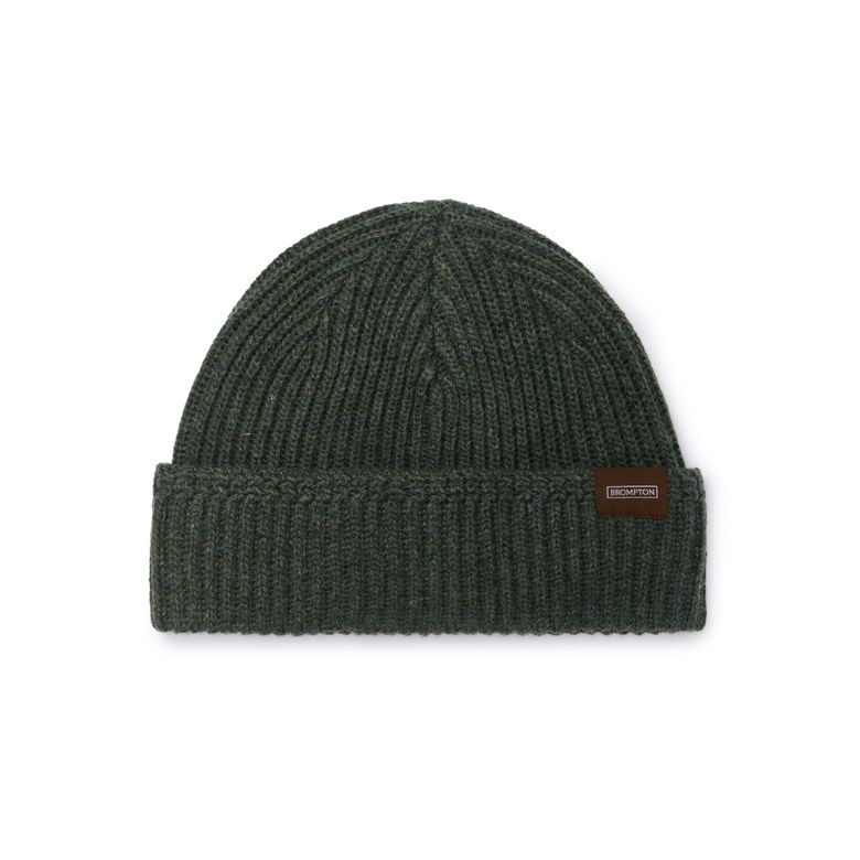 LABEL POINT SHORT BEANIE - KHAKI (P254AHA422)