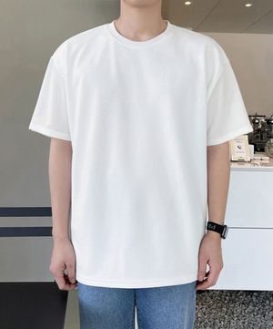 꼭꼭숨티 구김zero 베이직 반팔티 [M-8XL]