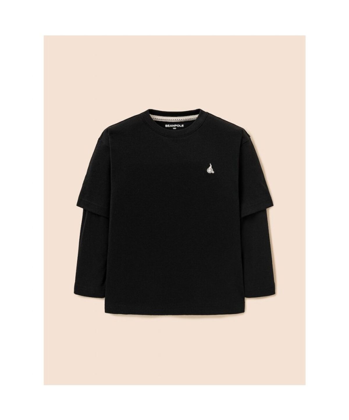 빈폴 키즈(BEANPOLE KIDS) 그래픽 레이어드 긴팔 티셔츠  블랙 (BI5941U035)