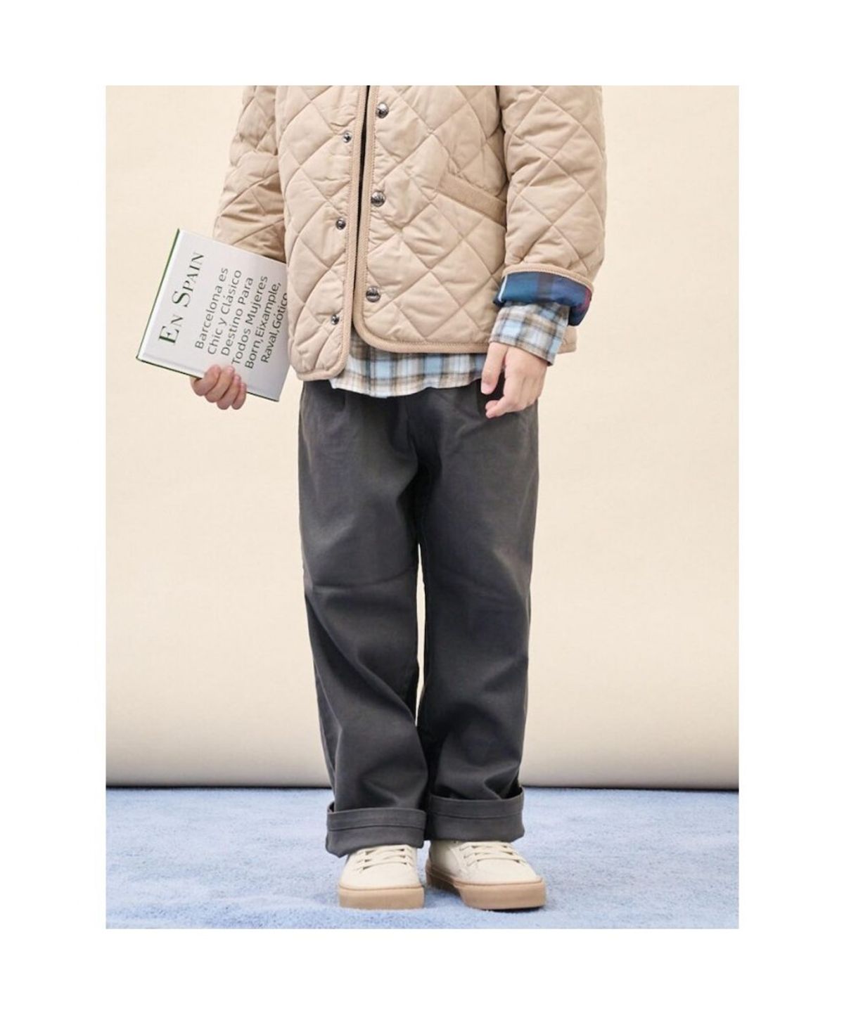 빈폴 키즈(BEANPOLE KIDS) [Essential] 기모 치노 팬츠  애쉬 (BI5921UE14)