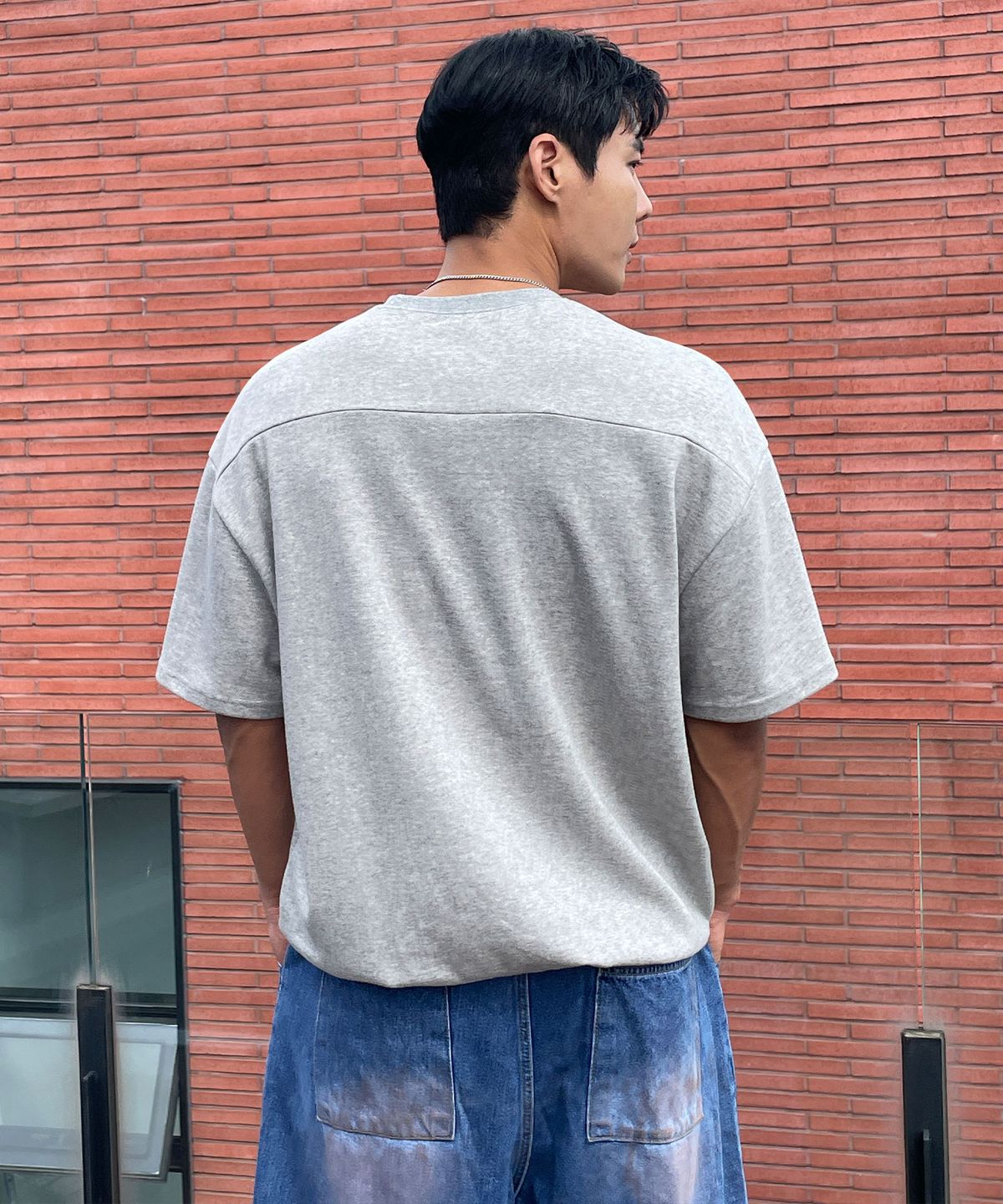 바이모노(BYMONO) [빅사이즈 M-6XL] 쏙쏙숨티 오버핏 자동넣입 반팔티