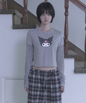 KUROMI LAYERED TOP / GRAY