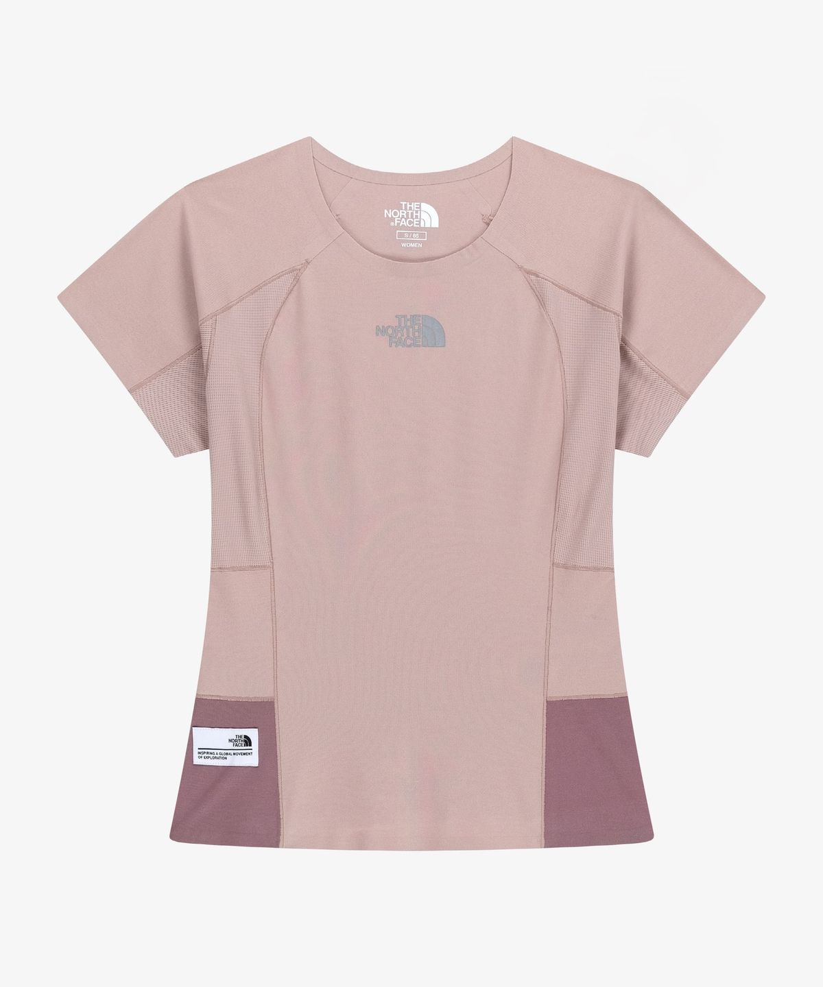 노스페이스(THE NORTH FACE) NT7UR80K 여성 스피드온 반팔 라운드티 GRAYISH_PINK