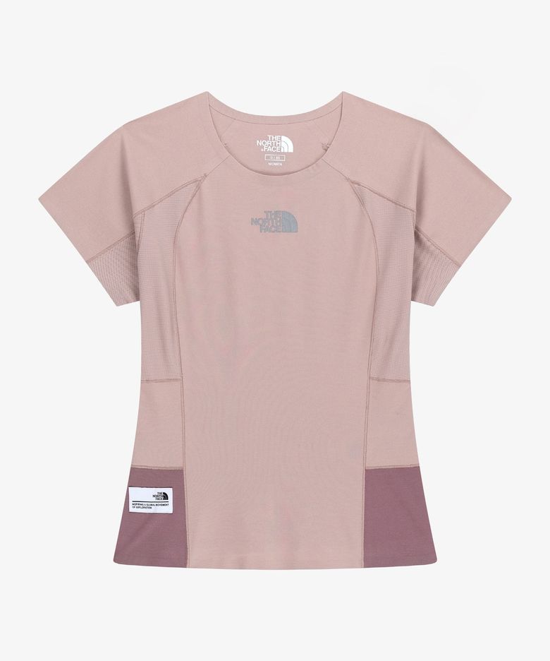 NT7UR80K 여성 스피드온 반팔 라운드티 GRAYISH_PINK