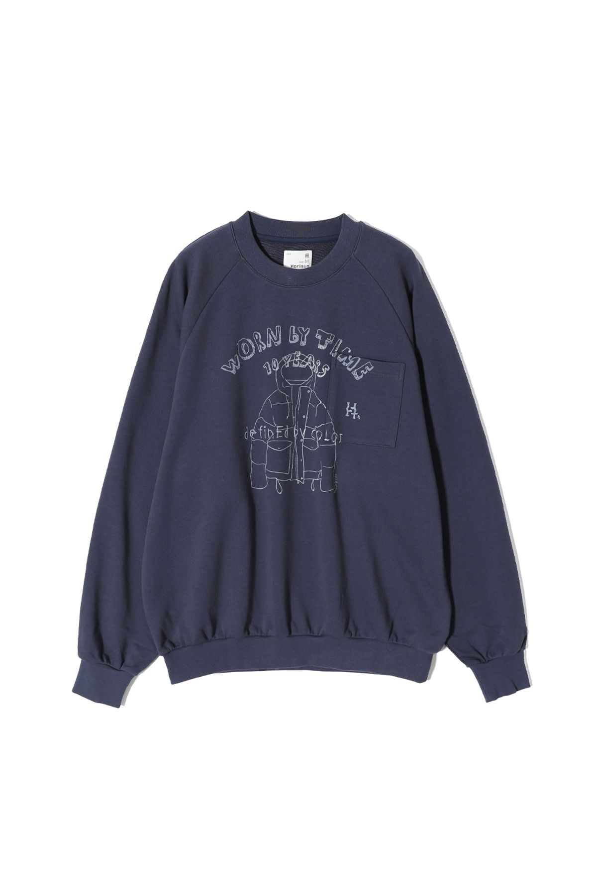 홀리선(HORLISUN) Jameson Graphic Sweatshirt Navy