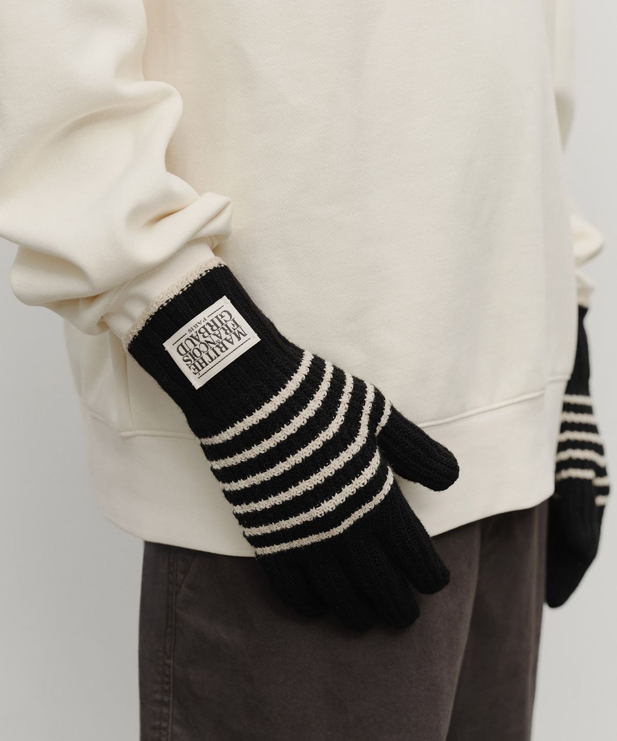 마리떼 프랑소와 저버(MARITHÉ + FRANҪOIS GIRBAUD) CLASSIC LOGO GLOVE black
