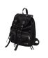 Double Belted Moto Backpack (BLACK)