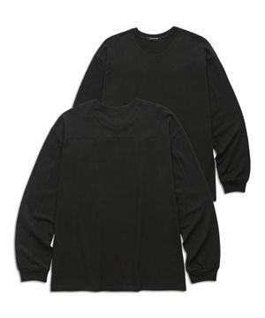 절개배색 롱슬리브 (VLS0208) 블랙