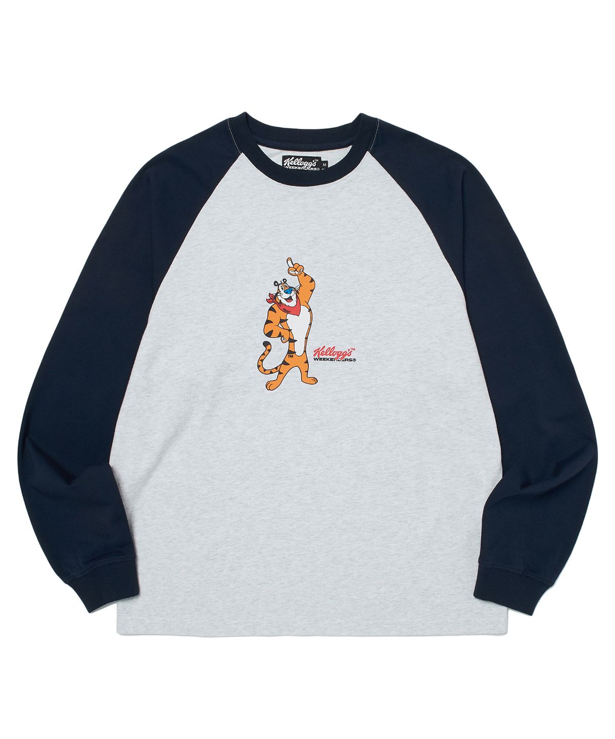 위캔더스(WKNDRS) KELLOGGS RAGLAN LS TEE (NAVY)