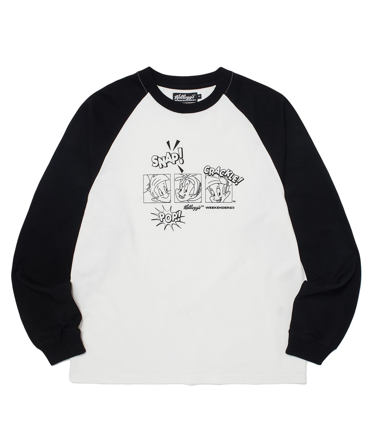 위캔더스(WKNDRS) KELLOGGS RAGLAN LS TEE (BLACK)