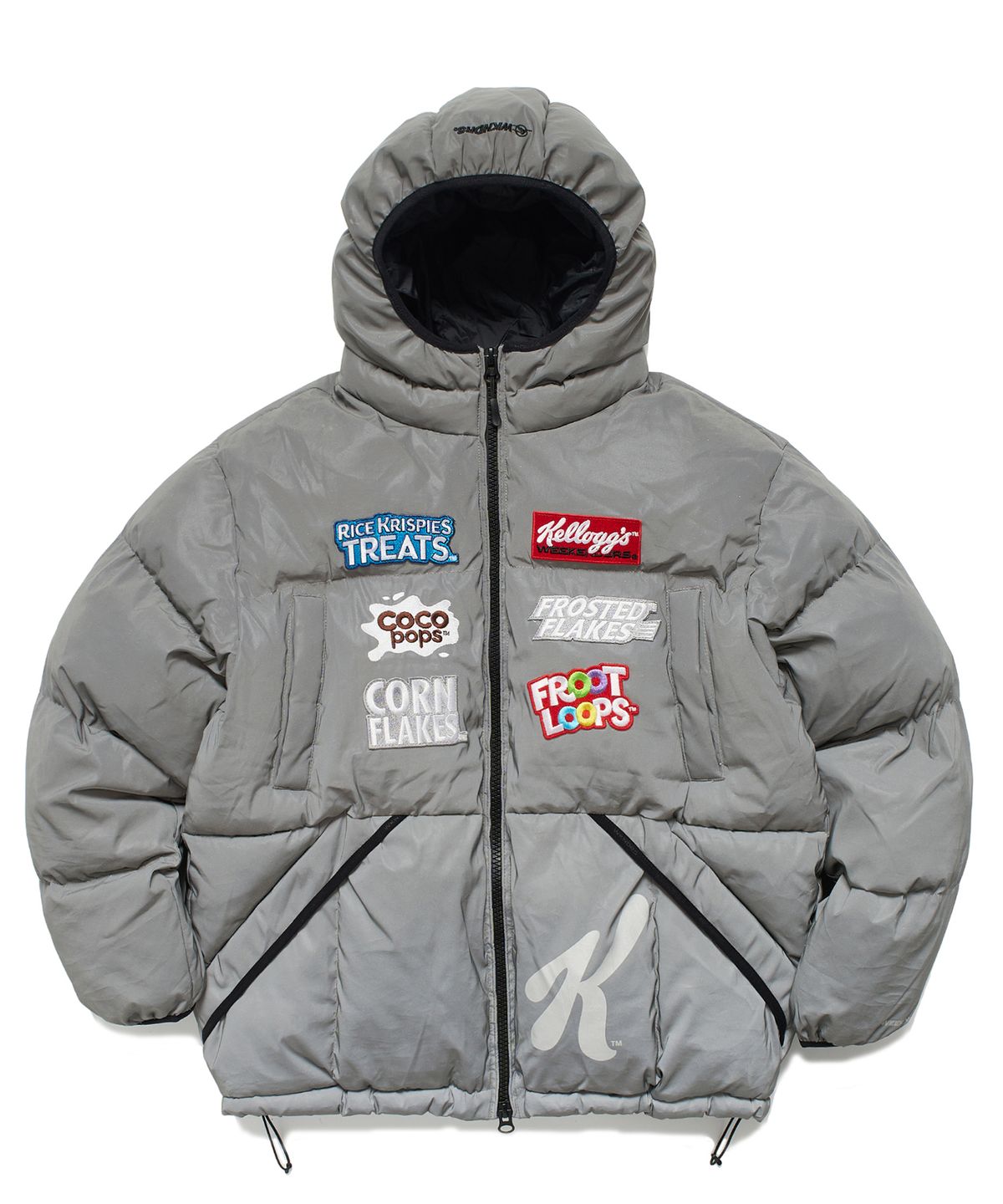 위캔더스(WKNDRS) KELLOGGS SPONSOR PUFFER JK (L.GREY)