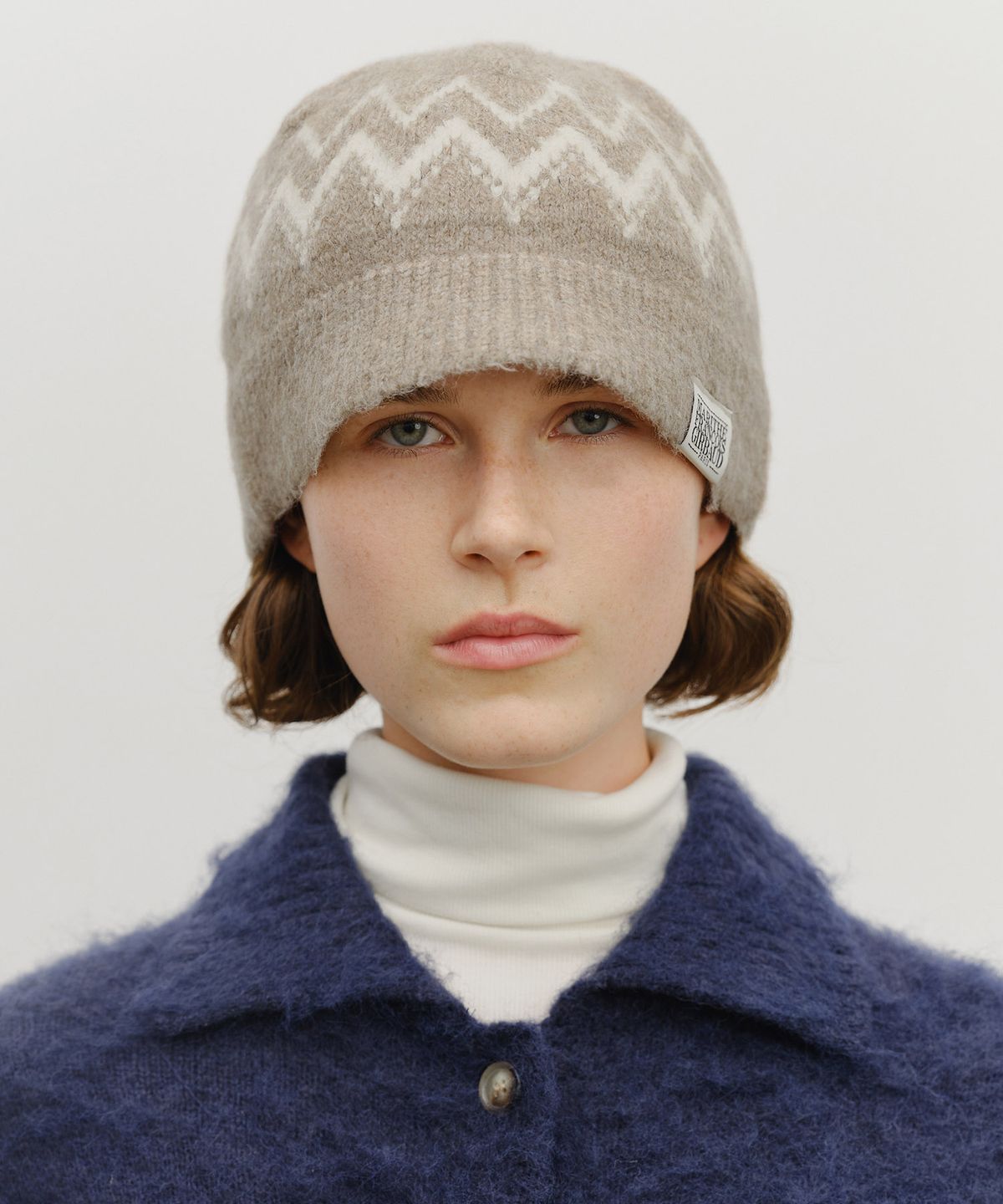 마리떼 프랑소와 저버(MARITHÉ + FRANҪOIS GIRBAUD) FAIRISLE BEANIE beige