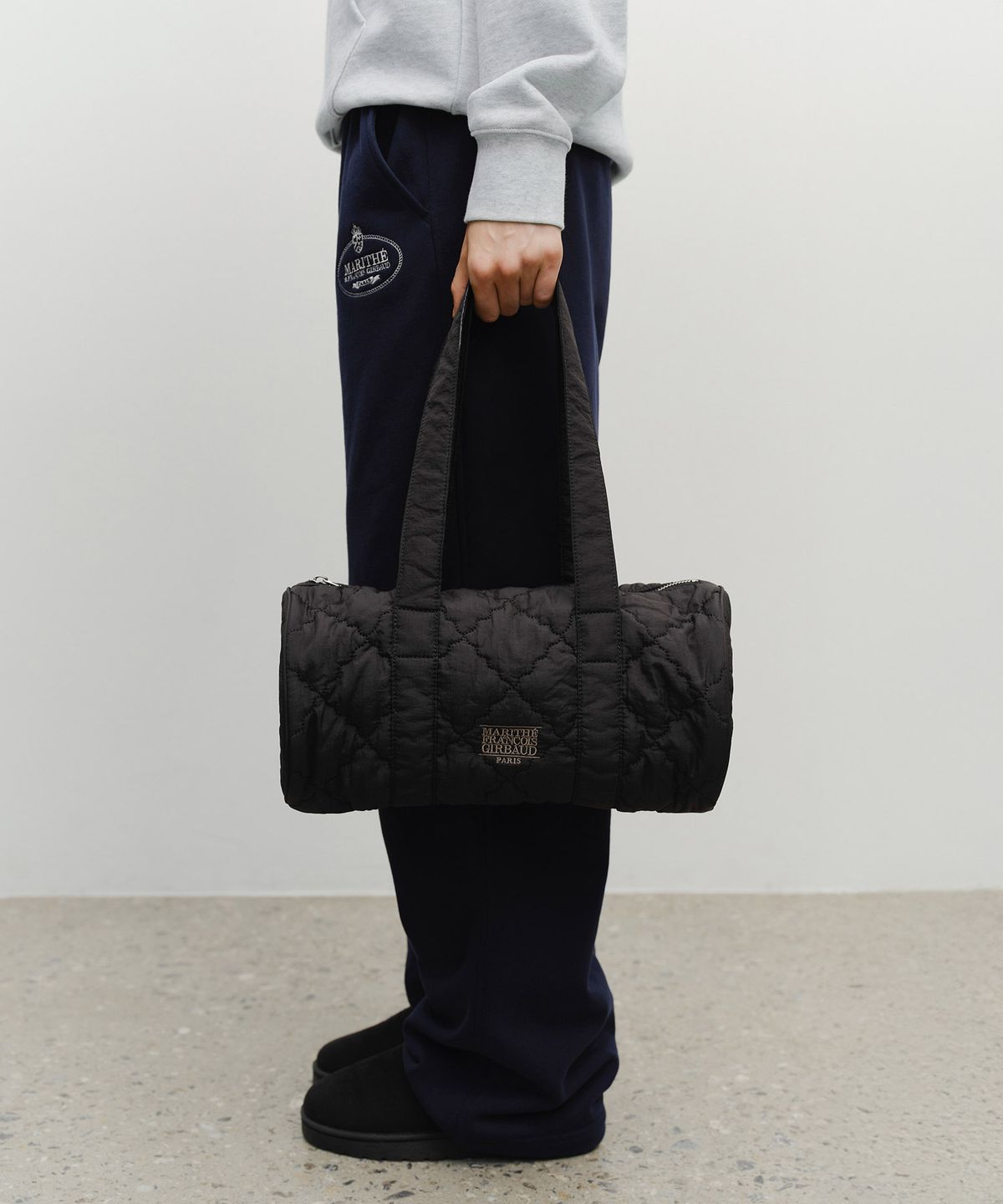 마리떼 프랑소와 저버(MARITHÉ + FRANҪOIS GIRBAUD) CLASSIC LOGO PADDING DUFFLE BAG black