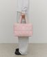CLASSIC LOGO PADDING TOTE BAG baby pink