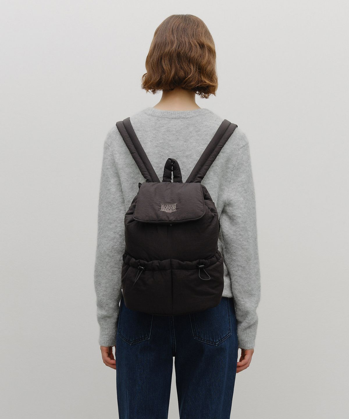 마리떼 프랑소와 저버(MARITHÉ + FRANҪOIS GIRBAUD) CLASSIC LOGO PADDING BACKPACK black