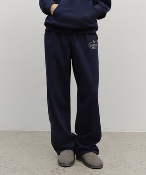 CROWN CREST SYMBOL SWEAT PANTS (BRUSHED) navy