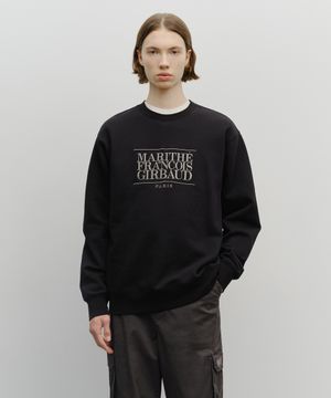 CLASSIC LOGO EMBROIDERY SWEATSHIRT (BRUSHED) black
